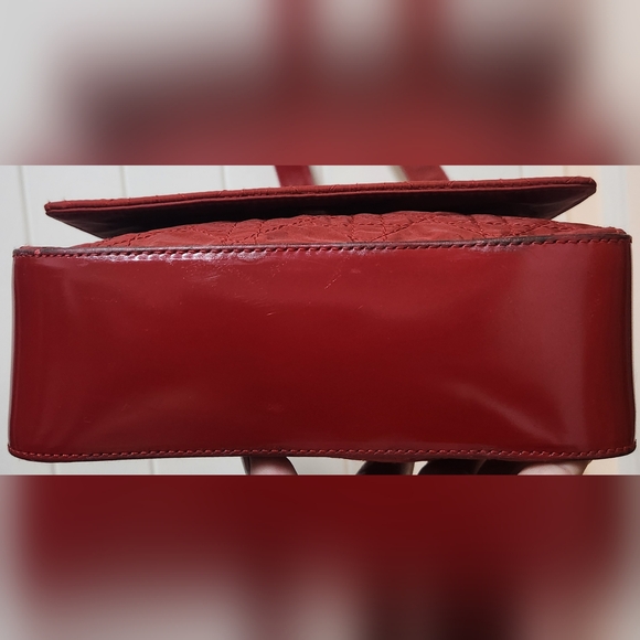 DIOR Canage Red Quilted LADY DIOR Charm Bag with DIOR Box Set SUPER RARE - Picture 9 of 16